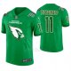 Camiseta NFL Limited Hombre Arizona Cardinals Larry Fitzgerald St. Patrick's Day Verde