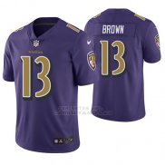 Camiseta NFL Limited Hombre Baltimore Ravens John Marron Violeta Color Rush
