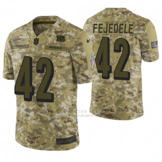 Camiseta NFL Limited Hombre Cincinnati Bengals Clayton Fejedelem Camuflaje 2018 Salute To Service