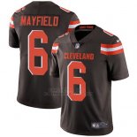 Camiseta NFL Limited Hombre Cleveland Browns 6 Baker Mayfield Marron Home Vapor Untouchable