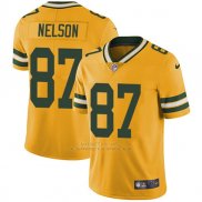 Camiseta NFL Limited Hombre Green Bay Packers 87 Nelson Amarillo