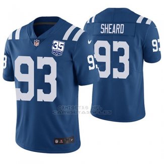 Camiseta NFL Limited Hombre Indianapolis Colts Jabaal Sheard Azul 35th Anniversary Vapor Untouchable