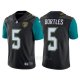 Camiseta NFL Limited Hombre Jacksonville Jaguars 5 Blake Bortles Negro Vapor Untouchable