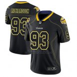 Camiseta NFL Limited Hombre Minnesota Vikings Sheldon Richardson Negro Color Rush 2018 Lights Out