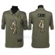 Camiseta NFL Limited Hombre Oakland Raiders 4 Derek Carr Stitched 2017 Salute To Service