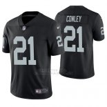 Camiseta NFL Limited Hombre Oakland Raiders Gareon Conley Negro Vapor Untouchable