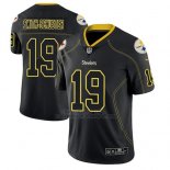 Camiseta NFL Limited Hombre Pittsburgh Steelers Juju Smith Schuster Negro Color Rush 2018 Lights Out