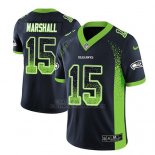 Camiseta NFL Limited Hombre Seattle Seahawks Brandon Marshall Azul 2018 Drift Fashion Color Rush