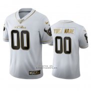 Camiseta NFL Limited Houston Texans Personalizada Golden Edition Blanco