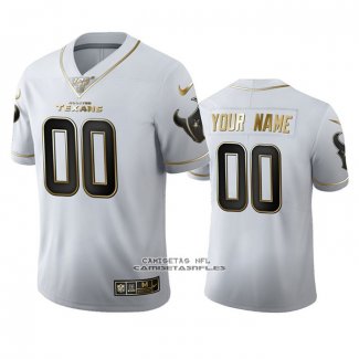 Camiseta NFL Limited Houston Texans Personalizada Golden Edition Blanco