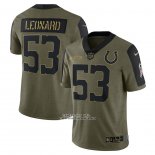 Camiseta NFL Limited Indianapolis Colts Darius Leonard 2021 Salute To Service Verde