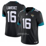 Camiseta NFL Limited Jacksonville Jaguars Trevor Lawrence Vapor F.U.S.E. Negro