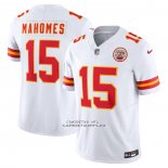 Camiseta NFL Limited Kansas City Chiefs Patrick Mahomes Vapor F.U.S.E. Blanco
