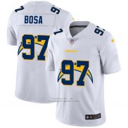 Camiseta NFL Limited Los Angeles Chargers Bosa Logo Dual Overlap Blanco
