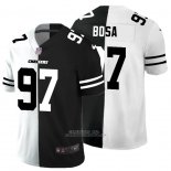 Camiseta NFL Limited Los Angeles Chargers Bosa White Black Split
