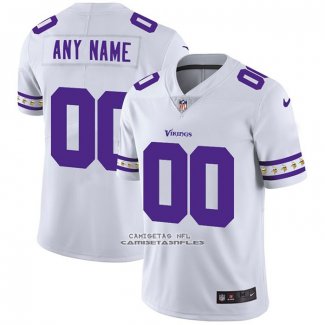 Camiseta NFL Limited Minnesota Vikings Personalizada Team Logo Fashion Blanco