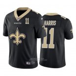 Camiseta NFL Limited New Orleans Saints Harris Big Logo Number Negro