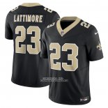 Camiseta NFL Limited New Orleans Saints Marshon Lattimore Vapor F.U.S.E. Negro