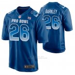 Camiseta NFL Limited New York Giants Saquon Barkley 2019 Pro Bowl Azul