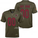 Camiseta NFL Limited Nino Arizona Cardinals Personalizada Salute To Service Verde