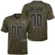 Camiseta NFL Limited Nino Los Angeles Rams Personalizada Salute To Service Verde
