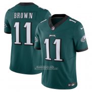 Camiseta NFL Limited Philadelphia Eagles A.J. Brown Vapor F.U.S.E. Verde