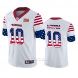 Camiseta NFL Limited San Francisco 49ers Jimmy Garoppolo Independence Day Blanco