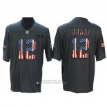 Camiseta NFL Limited Tampa Bay Buccaneers 12 Tom Brady Retro Flag Negro