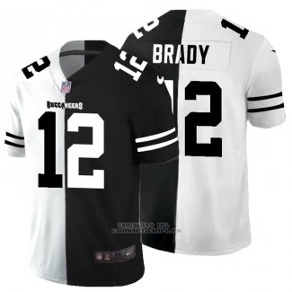 Camiseta NFL Limited Tampa Bay Buccaneers Brady White Black Split