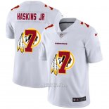 Camiseta NFL Limited Washington Commanders Haskins JR Logo Dual Overlap Blanco