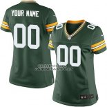 Camiseta NFL Mujer Green Bay Packers Personalizada Verde