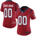 Camiseta NFL Mujer Houston Texans Personalizada Rojo