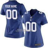 Camiseta NFL Mujer New York Giants Personalizada Azul