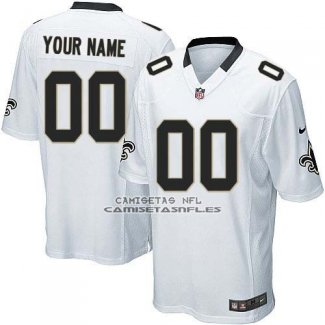 Camiseta NFL Nino New Orleans Saints Personalizada Blanco