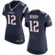 Camiseta New England Patriots Brady Negro Nike Game NFL Mujer