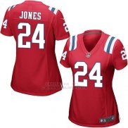 Camiseta New England Patriots Jones Rojo Nike Game NFL Mujer