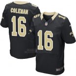 Camiseta New Orleans Saints Coleman Negro Nike Elite NFL Hombre