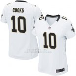 Camiseta New Orleans Saints Cooks Blanco Nike Game NFL Mujer