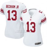 Camiseta New York Giants Beckham Jr Nike Game NFL Blanco Mujer