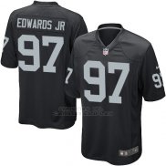 Camiseta Oakland Raiders Edwaros Jr Negro Nike Game NFL Hombre