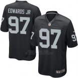 Camiseta Oakland Raiders Edwaros Jr Negro Nike Game NFL Nino