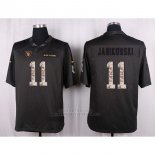 Camiseta Oakland Raiders Janikowski Apagado Gris Nike Anthracite Salute To Service NFL Hombre