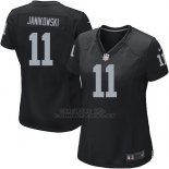 Camiseta Oakland Raiders Janikowski Negro Nike Game NFL Mujer