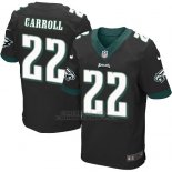 Camiseta Philadelphia Eagles Carroll Negro Nike Elite NFL Hombre