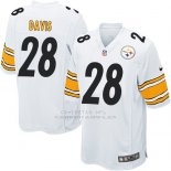 Camiseta Pittsburgh Steelers Davis Blanco Nike Game NFL Nino