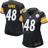 Camiseta Pittsburgh Steelers Dupree Negro Nike Game NFL Mujer
