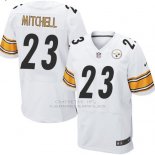 Camiseta Pittsburgh Steelers Mitchell Blanco Nike Elite NFL Hombre