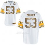 Camiseta Pittsburgh Steelers Pouncey Blanco Nike Gold Game NFL Hombre