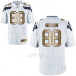 Camiseta Seattle Seahawks Graham Blanco Nike Gold Game NFL Hombre
