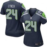 Camiseta Seattle Seahawks Laych Azul Oscuro Nike Game NFL Mujer